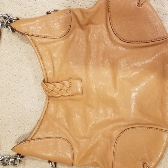 Michael Kors Tan Leather Hobo / Shoulder Bag Chain - Picture 2 of 6